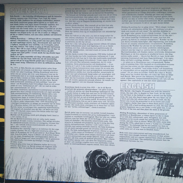 Freskkvartetten, Béla Bartók / Hilding Rosenberg : Freskkvartetten (LP)