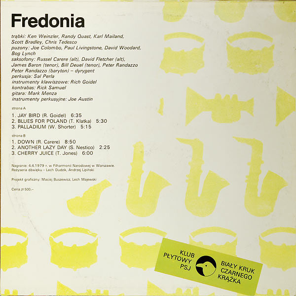 Fredonia Jazz Ensemble : Fredonia (LP, Album, Club, Rei)