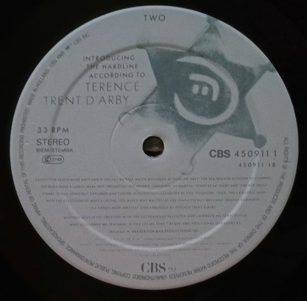 Terence Trent D'Arby : Introducing The Hardline According To Terence Trent D'Arby (LP, Album)