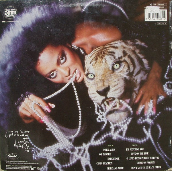 Diana Ross : Eaten Alive (LP, Album, DMM)