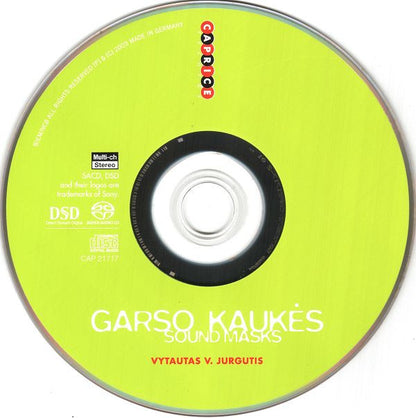 Vytautas V. Jurgutis : Sound Masks / Garso Kaukės (SACD, Hybrid, Multichannel, Album)