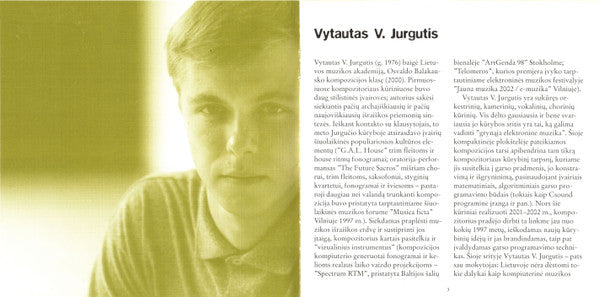 Vytautas V. Jurgutis : Sound Masks / Garso Kaukės (SACD, Hybrid, Multichannel, Album)