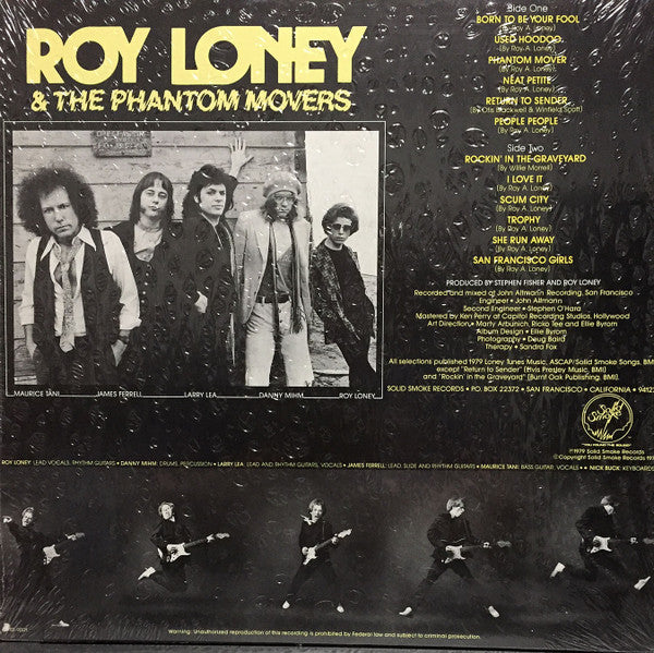 Roy Loney & The Phantom Movers : Out After Dark (LP, Album)