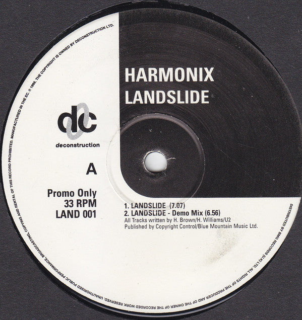 Harmonix : Landslide (12", Promo)