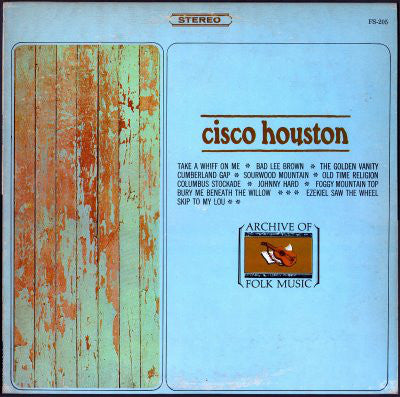 Cisco Houston : Cisco Houston (LP, Album)