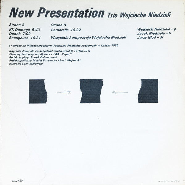 Wojciech Niedziela Trio : New Presentation (LP, Album)