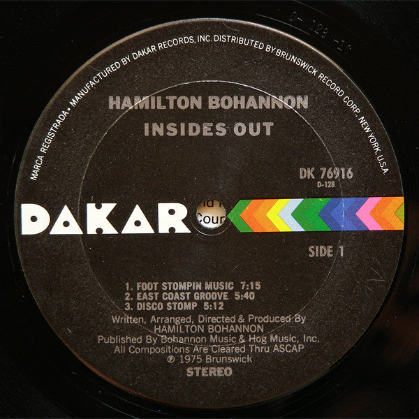 Hamilton Bohannon : Insides Out (LP, Album, Pit)