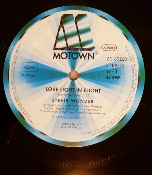 Stevie Wonder : Love Light In Flight (Extended Version) (12", Maxi)