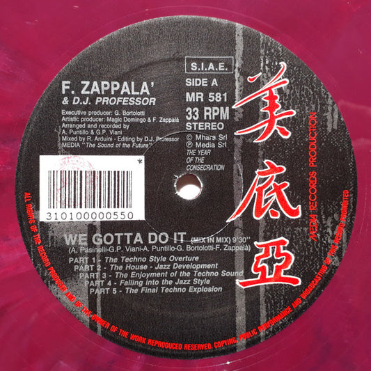 Francesco Zappalà & DJ Professor : We Gotta Do It (12", Red)