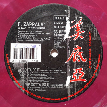 Francesco Zappalà & DJ Professor : We Gotta Do It (12", Red)