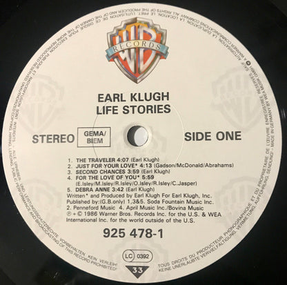 Earl Klugh : Life Stories (LP, Album)
