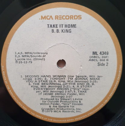 B.B. King : Take It Home (LP, Album)