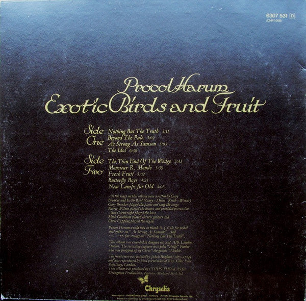 Procol Harum : Exotic Birds And Fruit (LP, Album)