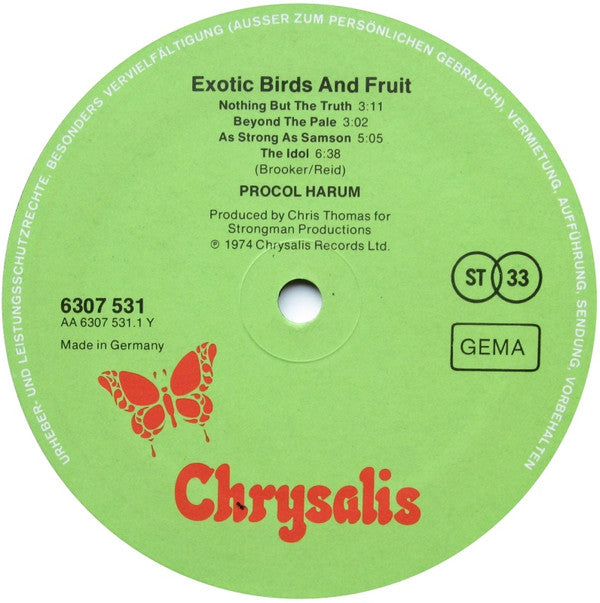 Procol Harum : Exotic Birds And Fruit (LP, Album)