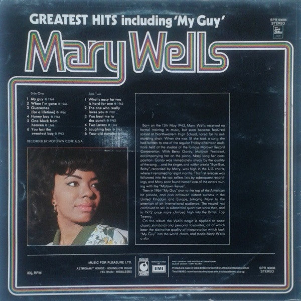 Mary Wells : Greatest Hits (LP, Comp)