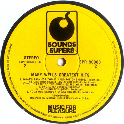 Mary Wells : Greatest Hits (LP, Comp)