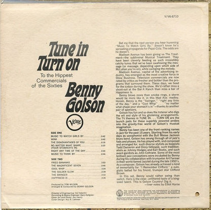 Benny Golson : Tune In Turn On - To The Hippest Commercials Of The Sixties (LP, Album)