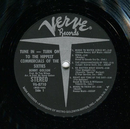 Benny Golson : Tune In Turn On - To The Hippest Commercials Of The Sixties (LP, Album)