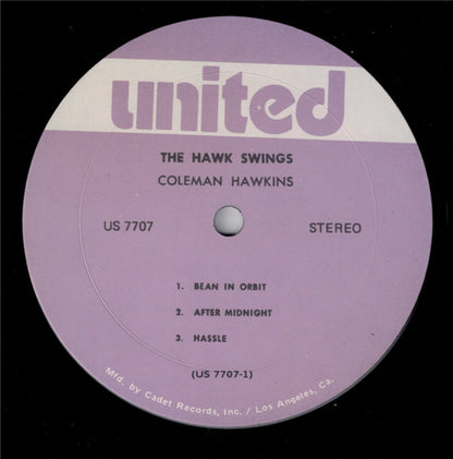 Coleman Hawkins : The Hawk Swings (LP, Album, RE)