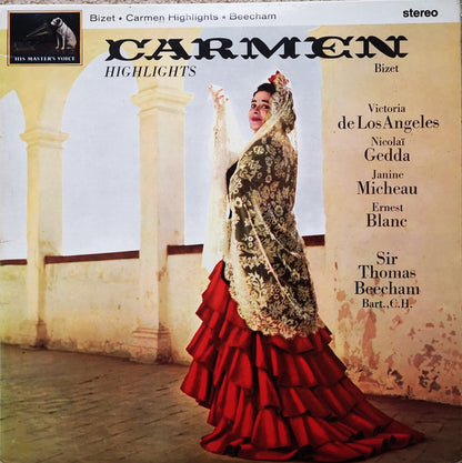 Georges Bizet, Victoria De Los Angeles, Nicolai Gedda, Janine Micheau, Ernest Blanc, Sir Thomas Beecham : Carmen Highlights (LP, Album, RE)