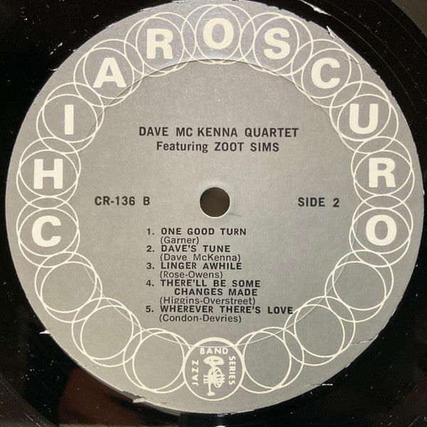 Dave McKenna Quartet Featuring Zoot Sims : Dave McKenna Quartet Featuring Zoot Sims (LP, Album)