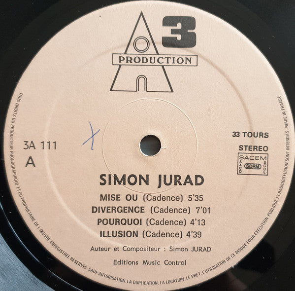 Simon Jurad : En Public (LP)