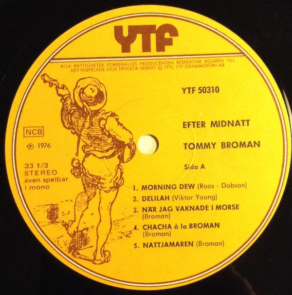 Tommy Broman : Efter Midnatt (LP, Album, Gat)