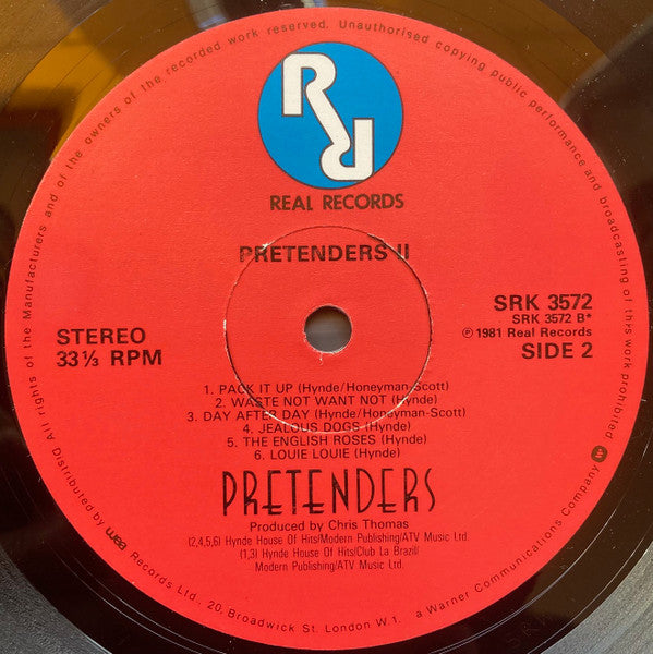 The Pretenders : Pretenders II (LP, Album, Dam)