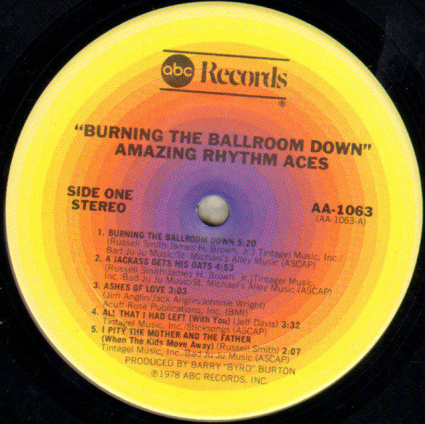 The Amazing Rhythm Aces : Burning The Ballroom Down (LP, Album, San)