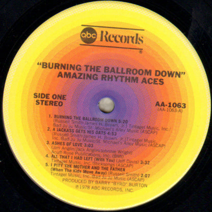 The Amazing Rhythm Aces : Burning The Ballroom Down (LP, Album, San)