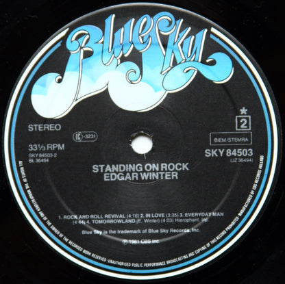 Edgar Winter : Standing On Rock (LP, Album)