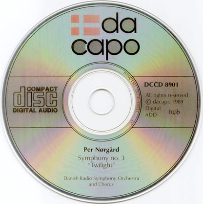 Per Nørgård - Danmarks Radios Symfoniorkester / Tamás Vetö, Jan Latham-König : Symphony No. 3, "Twilight" For Orchestra (CD, Album)