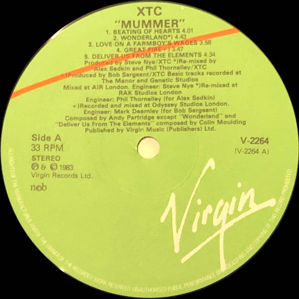 XTC : Mummer (LP, Album)