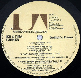 Ike & Tina Turner : Delilah's Power (LP, Comp)