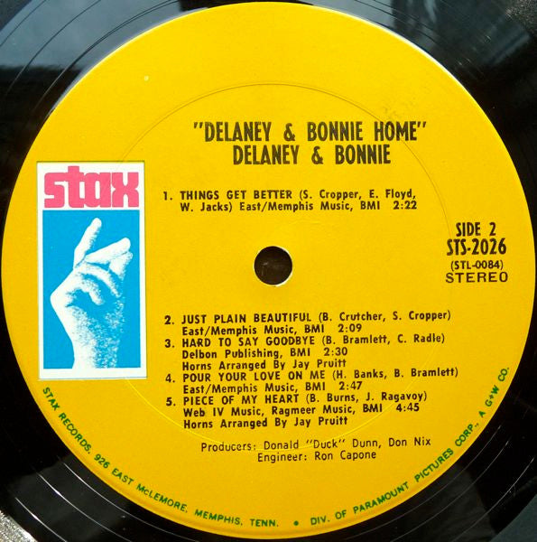 Delaney & Bonnie : Home (LP, Album)