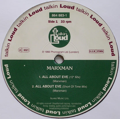 Marxman : All About Eve (12")