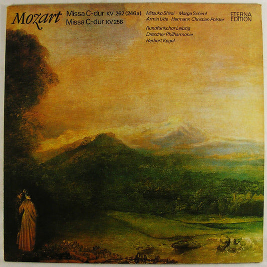 Wolfgang Amadeus Mozart, Mitsuko Shirai, Marga Schiml, Armin Ude, Hermann Christian Polster, Rundfunkchor Leipzig, Dresdner Philharmonie, Herbert Kegel : Missa C-dur KV 262 (246a), Missa C-dur KV 258 (LP)