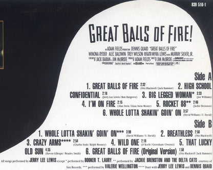 Various : Great Balls Of Fire! (Original Motion Picture Soundtrack) (LP, Album)