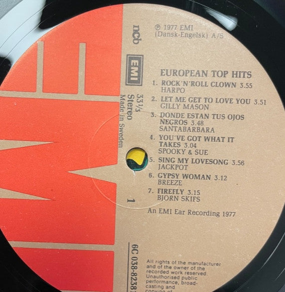 Various : European Top-Hits (LP, Comp)