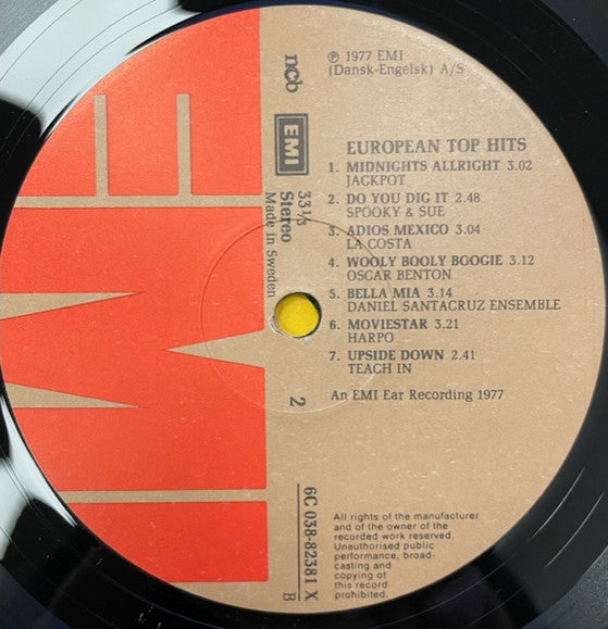 Various : European Top-Hits (LP, Comp)