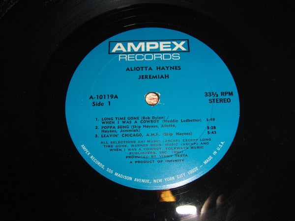 Aliotta Haynes Jeremiah : Aliotta - Haynes - Jeremiah (LP, Album)