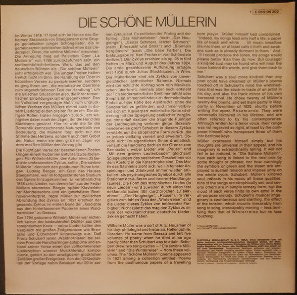 Franz Schubert - Dietrich Fischer-Dieskau, Gerald Moore : Die Schöne Müllerin D 795 (LP, RE, Gat)
