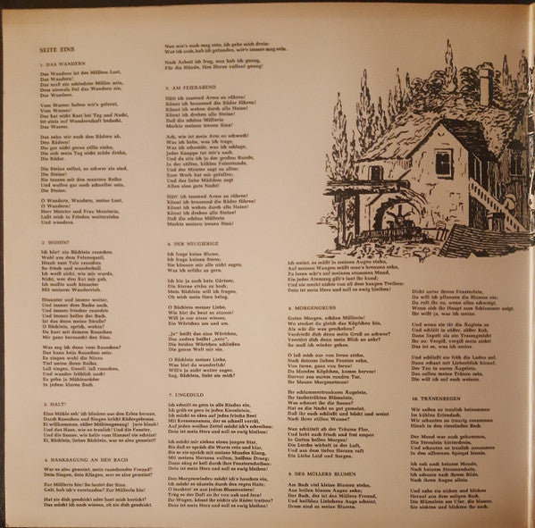 Franz Schubert - Dietrich Fischer-Dieskau, Gerald Moore : Die Schöne Müllerin D 795 (LP, RE, Gat)