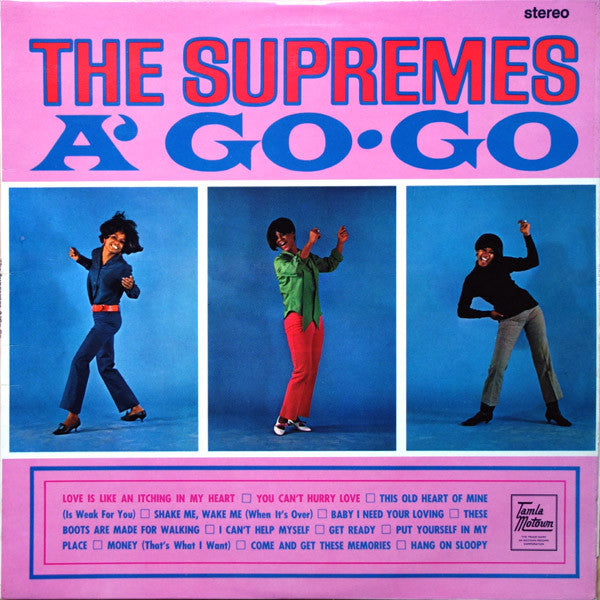 The Supremes : A' Go Go (LP, Album, Glo)