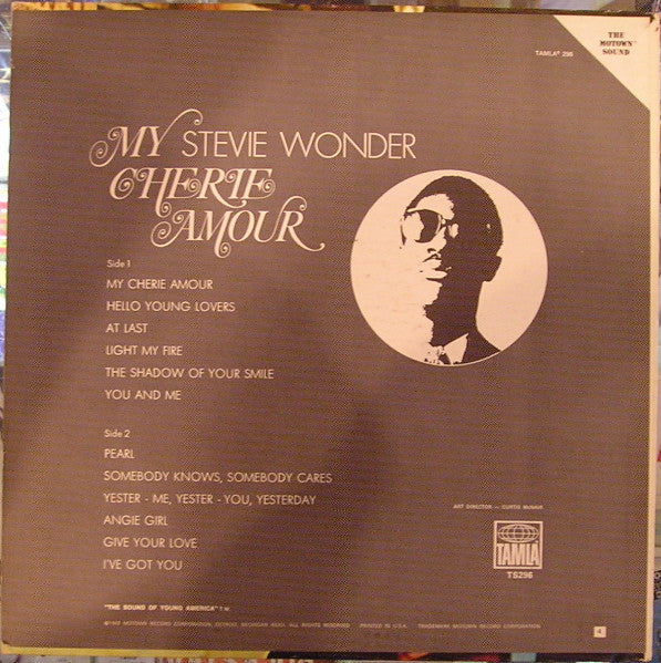 Stevie Wonder : My Cherie Amour (LP, Album, Ind)