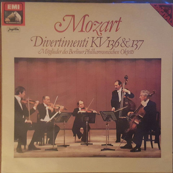 Members Of The Berlin Philharmonic Octet / Wolfgang Amadeus Mozart : Divertimenti KV 136 & 137 (LP)
