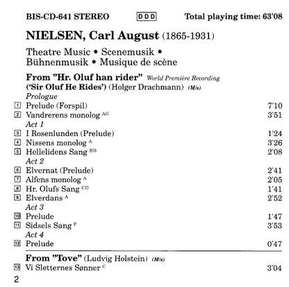 Carl Nielsen, Aalborg Symfoniorkester, Tamás Vetö : Theatre Music (CD, Album)