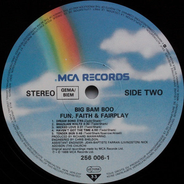 Big Bam Boo : Fun, Faith, & Fairplay (LP, Album)