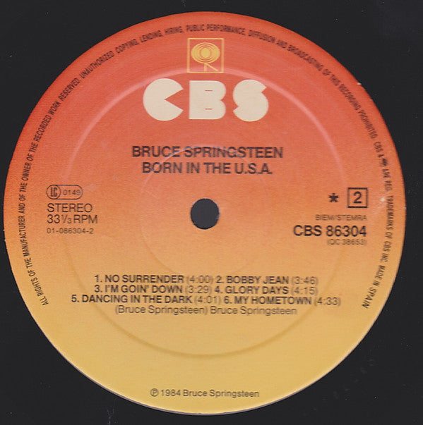 Bruce Springsteen : Born In The U.S.A. (LP, Album, Sun)