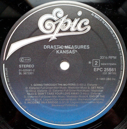 Kansas (2) : Drastic Measures (LP, Album)